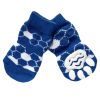 dog 4 Pcs Cute Puppy Cat Socks Knitted Pet Socks Dog Paw Protection Poodle Teddy Socks, Blue Football