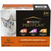 Purina Pro Plan Complete Essentials Wet Cat Food Variety Pack, 3 oz Cans (24 Pack)