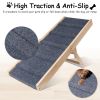 Dog Ramp, 32.6" Long and 11.8" Wide Wooden Folding Portable Pet Ramp