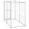 Outdoor Dog Kennel Galvanized Steel 43.3"x86.6"x70.9"