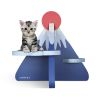 ScratchMe Cat Scratcher Post Board; Mount Fuji Shape Cat Scratching Lounge Bed; Durable Pad Prevents Furniture Damage