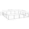 Dog Kennel Silver 172.2 ftÂ² Steel