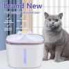 Guipure 2.0L Anti-Cold Cat Water Fountain With Light Notification; Filtered Functional