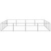 Dog Kennel Silver 172.2 ftÂ² Steel