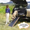 Dog Ramp, 32.6" Long and 11.8" Wide Wooden Folding Portable Pet Ramp