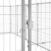 Outdoor Dog Kennel Galvanized Steel 234.4 ftÂ²