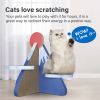 ScratchMe Cat Scratcher Post Board; Mount Fuji Shape Cat Scratching Lounge Bed; Durable Pad Prevents Furniture Damage