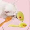 5pcs Color Plush Mouse; Cat Toy Mice