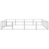 Dog Kennel Silver 172.2 ftÂ² Steel