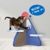 ScratchMe Cat Scratcher Post Board; Mount Fuji Shape Cat Scratching Lounge Bed; Durable Pad Prevents Furniture Damage