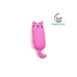 Cats Catnip Toy; Cat Chewing Toy Bite Resistant Catnip Toys For Cats; Catnip Filled Mice Shaped Toys (Color: Pink)