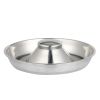 Stainless Steel Non-Slip Rubber Bottom Puppy Dog Bowl Easy to Clean Multi-Dog Feeding Bowl (3.6-4.7 Cup)