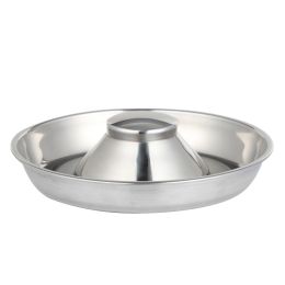 Stainless Steel Non-Slip Rubber Bottom Puppy Dog Bowl Easy to Clean Multi-Dog Feeding Bowl (3.6-4.7 Cup) (size: Small (2.5Cup))