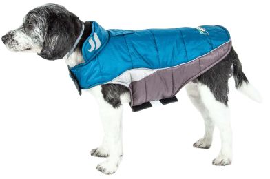 Helios Hurricane-Waded Plush 3M Reflective Dog Coat w/ Blackshark technology (size: large)