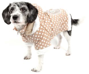 Polka-Dot Couture-Bow Pet Hoodie Sweater (size: X-Small)