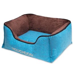 Touchdog 'Felter Shelter' Luxury Designer Premium Dog Bed (Color: Blue)