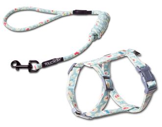 Touchcat 'Radi-Claw' Durable Cable Cat Harness and Leash Combo (Color: Sky Blue)