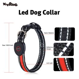 peach heart pet collar L (Color: Red)