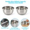 Elevated Dog Bowls for Medium Large Sized Dogs, Adjustable Heights Raised Dog Feeder Bowl with Stand for Food & Water