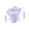 Pet Feeding Bowl Cat Ear Shape Feeding Bowl Neck Protection Bowl